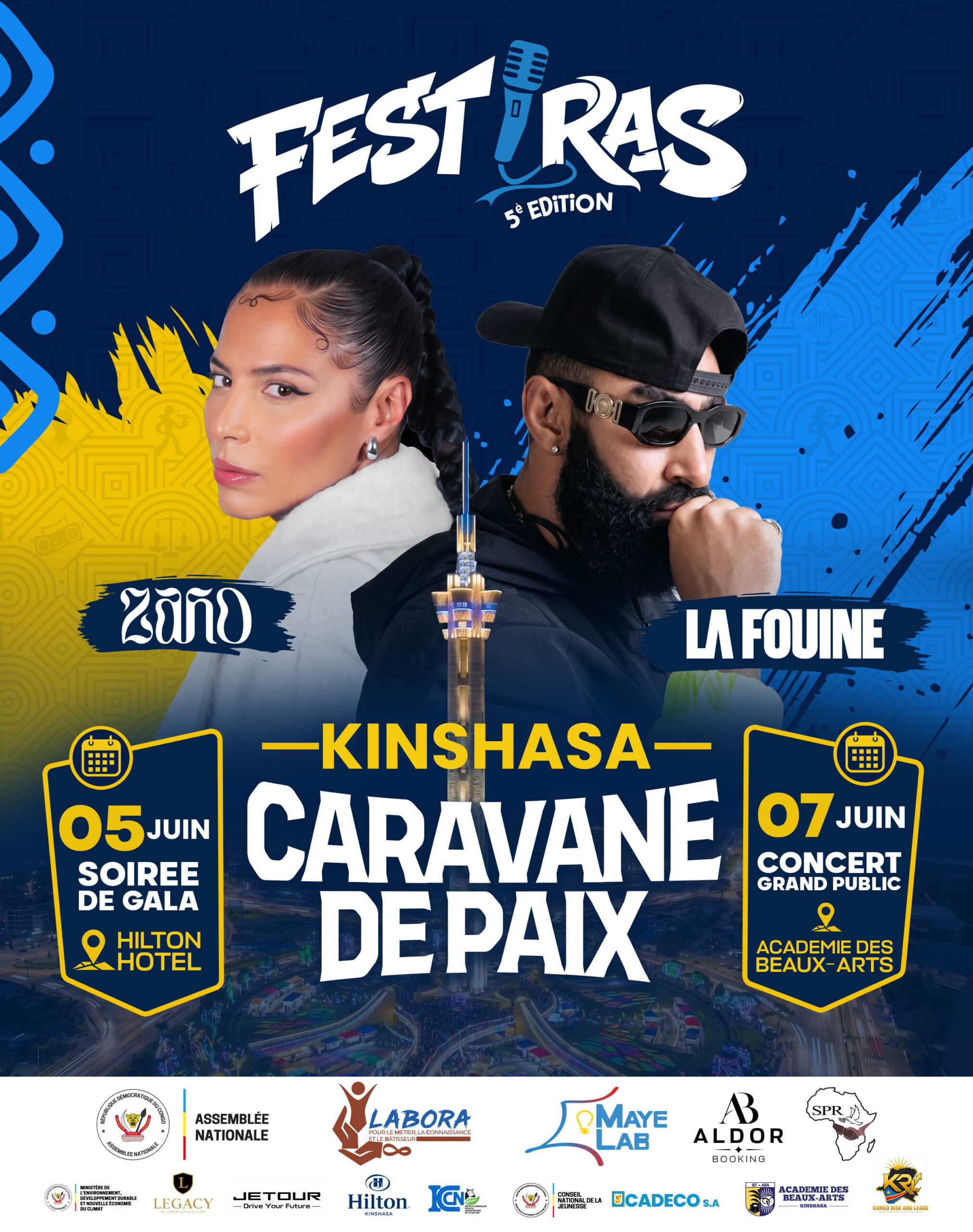 FESTIRAS Affiche OFF officiel programme parallèle — Gentil Design RDC