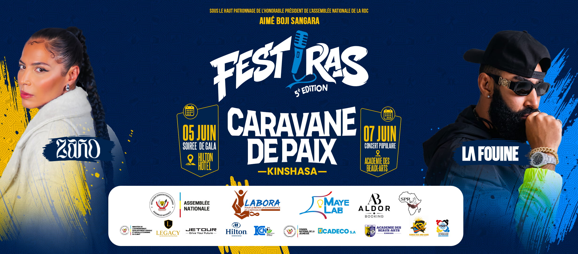 FESTIRAS Cover Facebook campagne digitale — Graphiste congolais Gentil Design Kinshasa